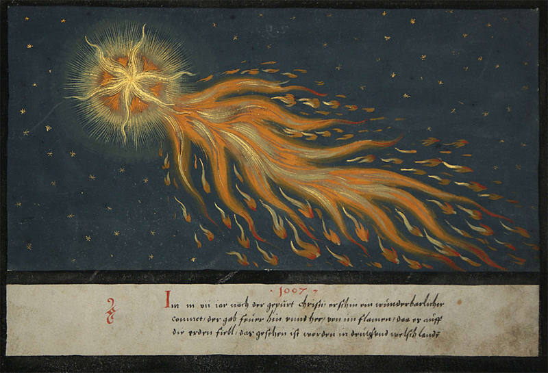 Illustration for article titled Stunning Depictions of Ancient Comets That Scared the Hell Out of Humans